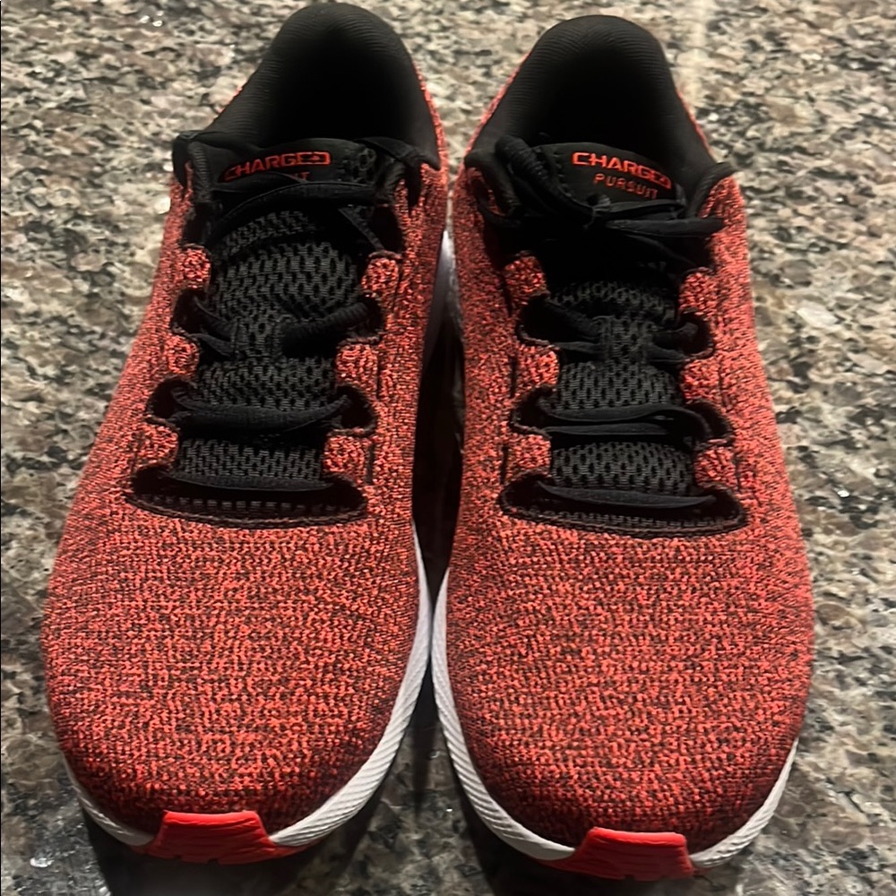 Under Armour Red and Black Athletic Shoes